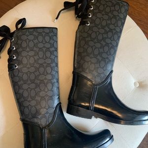 Coach Tristee Lace Up Rainboots